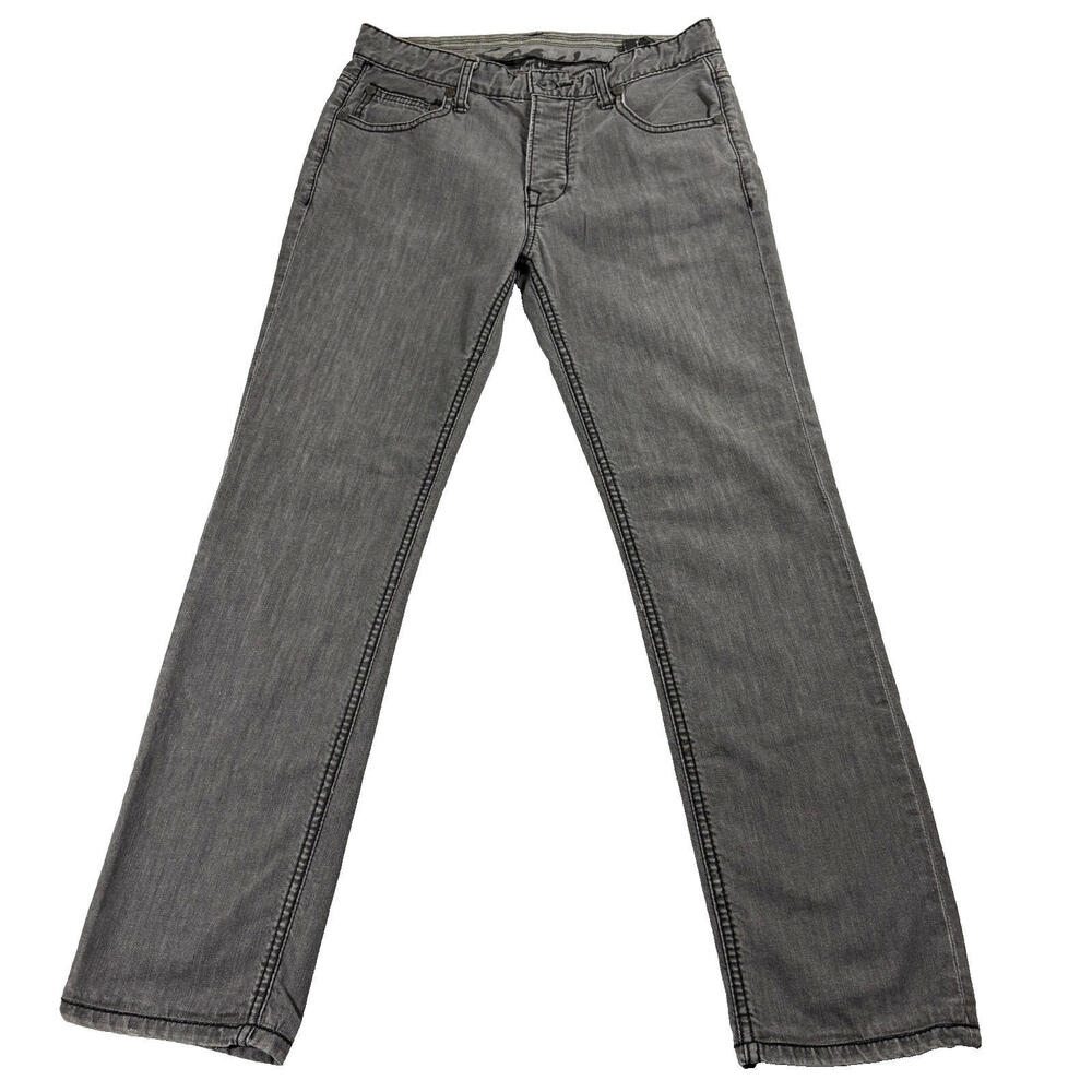 Stitch’s Black Label Denim Mens Gray Jeans Barely Fit Stretch Casual Pants